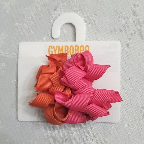 Gymboree Lot of (6) Pink & Orange Hair Accessories - Picture 5 of 9